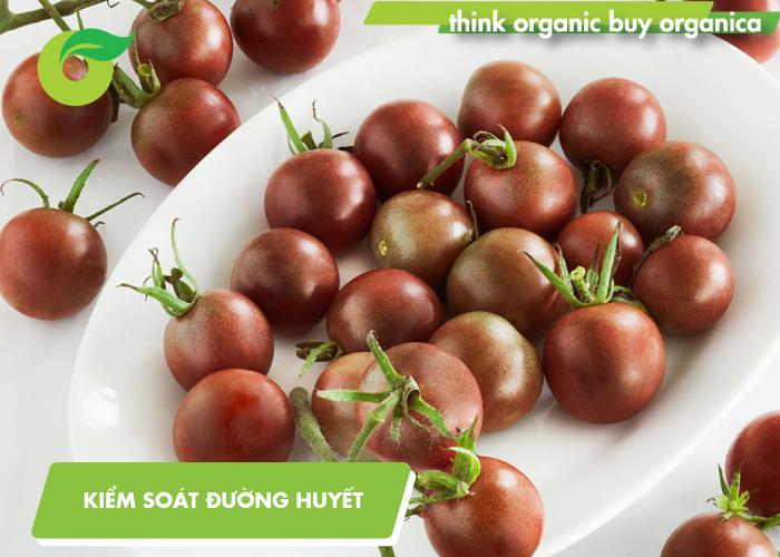 Cà chua socola giúp kiểm soát đường huyết trong cơ thể